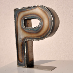 Deko // individuelle 3D Metall Buchstaben - Feinrost